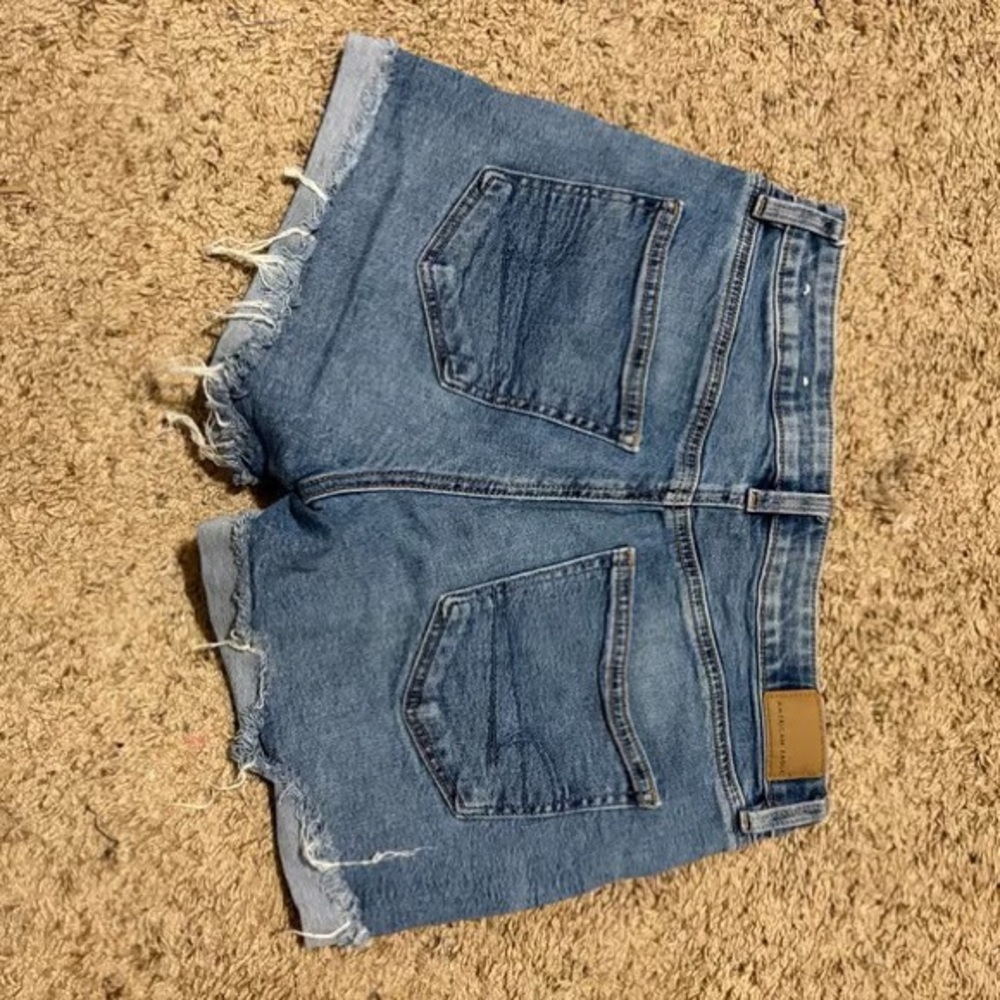 Blue Denim Women's Shorts - Picture 2 of 2